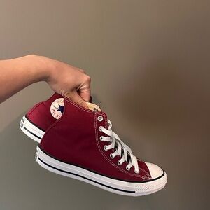 Converse Red High-Top Sneakers